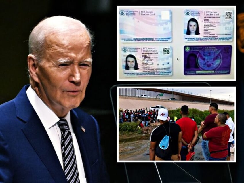 report joe bidens dhs plans photo id cards for illegal aliens freed into us