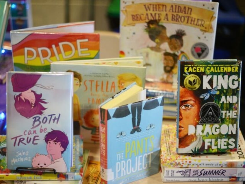 BETHESDA, MD - MAY 21: Children books that are fighting for sur BETHESDA, MD - MAY 21: Chi