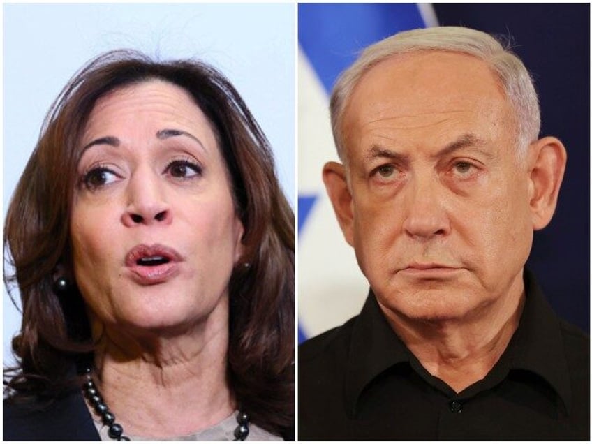 Kamala Harris and Benjamin Netanyahu