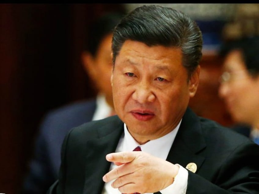 Chinese President Xi Jinping attends a summit at the Belt and Road Forum on May 15, 2017 in Beijing, China. The Belt and Road Forum focuses on the One Belt, One Road (OBOR) trade initiative. (Photo by Thomas Peter - Pool/Getty Images)