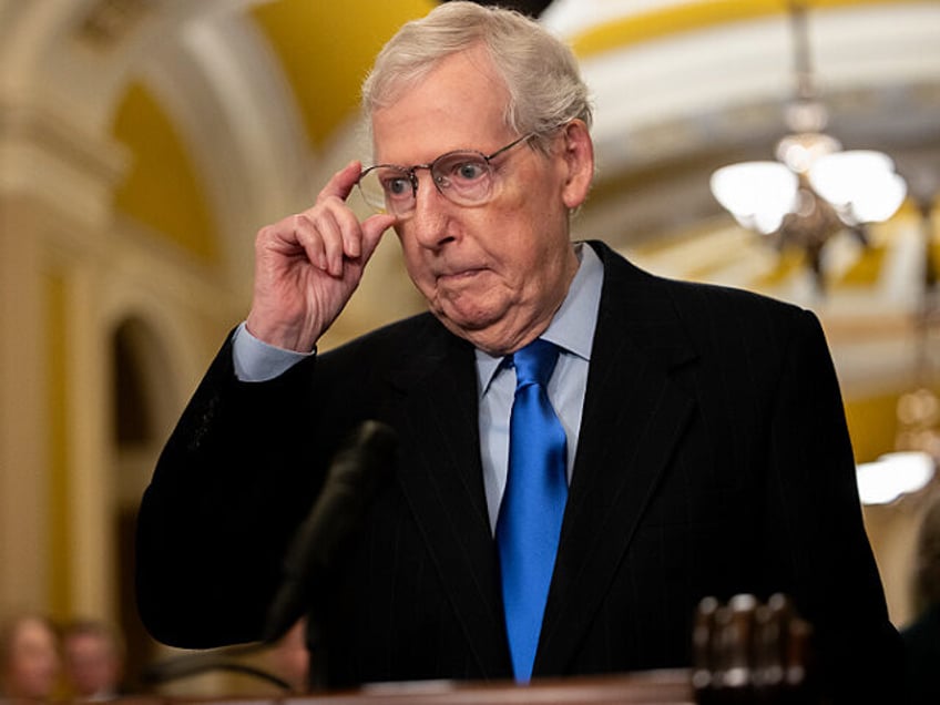 WASHINGTON DC, UNITED STATES - MARCH 12: Senate Minority Leader Mitch McConnell (R-KY) is