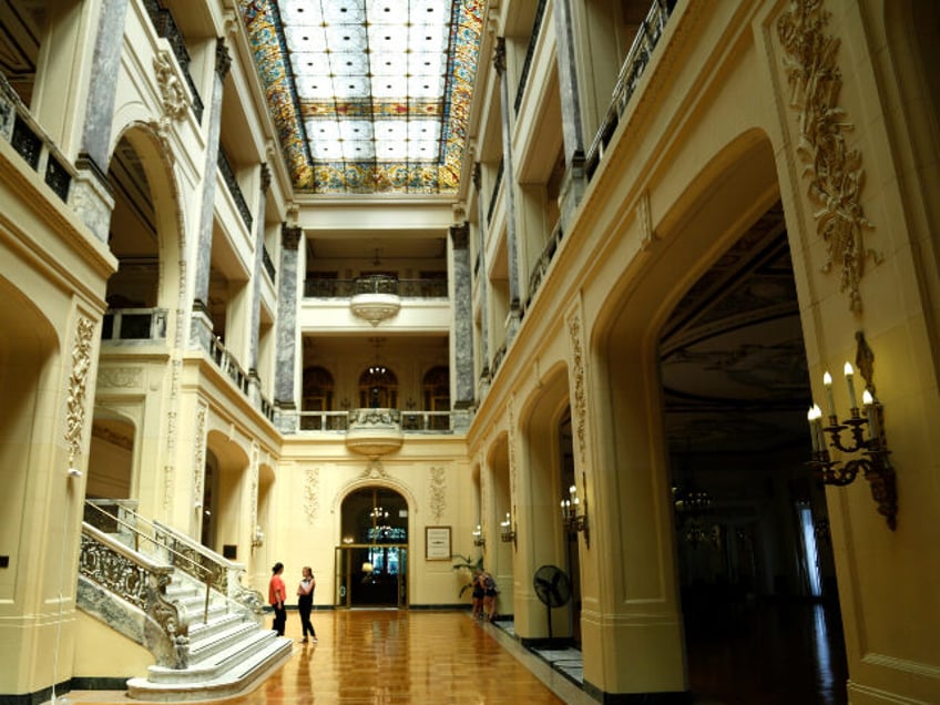 Woodrow Wilson Hall is seen on the campus of Monmouth University in West Long Branch, N.J.