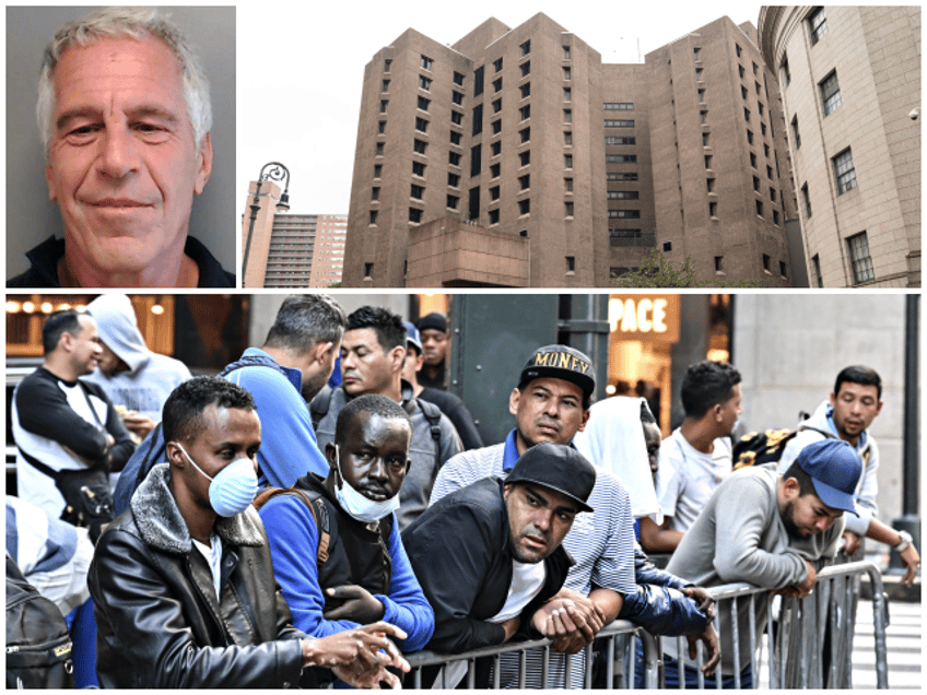 report nyc considers housing migrants in old jail where jeffrey epstein died