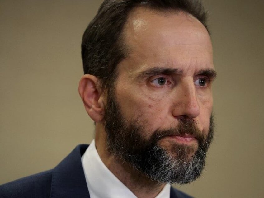 WASHINGTON, DC - JUNE 09: Special Counsel Jack Smith delivers remarks on a recently unsealed indictment against former President Donald Trump at the Justice Department on June 9, 2023 in Washington, DC. Former U.S. President Donald Trump has been indicted on 37 felony counts in the special counsel's classified documents …