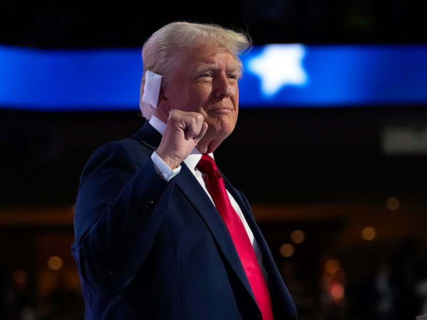 Republican presidential candidate and former president, Donald Trump, speaks during the final day of the Republican National Convention Thursday, July 18, 2024, in Milwaukee. (AP Photo/Nam Y. Huh)