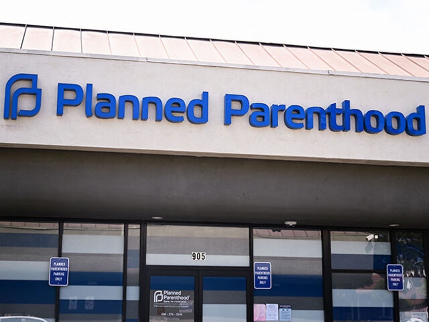 Planned Parenthood signage is displayed outside of a health care clinic in Inglewood, Cali