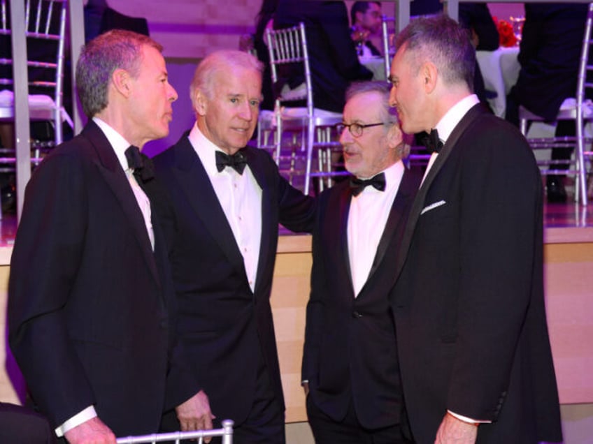 NEW YORK, NY - APRIL 23: CEO of Time Warner Jeff Bewkes, Vice President of The United Stat