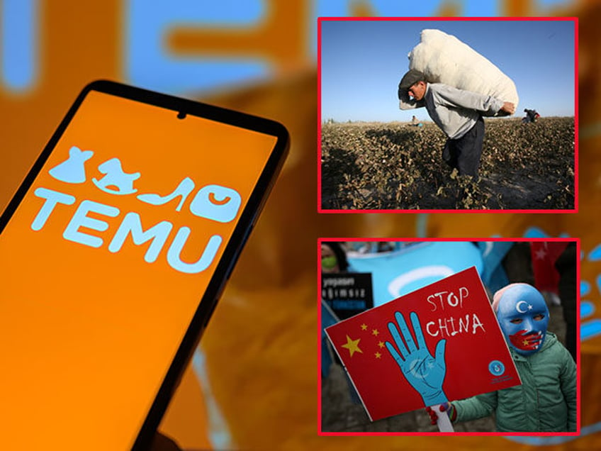 A protester from the Uyghur community living in Turkey, holds an anti-China placard during