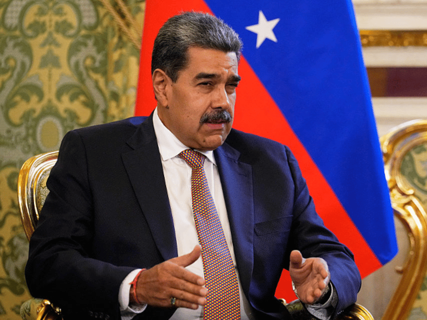 Venezuelan President Nicolas Maduro attends a meeting with his Russian counterpart at the