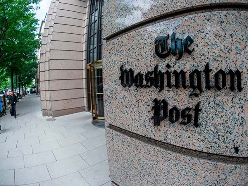 The building of the Washington Post newspaper headquarter is seen on K Street in Washingto