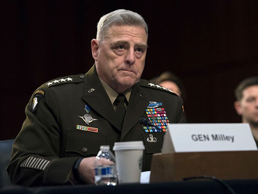 Army Gen. Mark A. Milley, chairman of the Joint Chiefs of Staff, testifies on the DOD’s