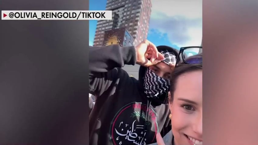 The Free Press reporter Olivia Reingold was harassed by anti-Israel protesters in Manhattan.