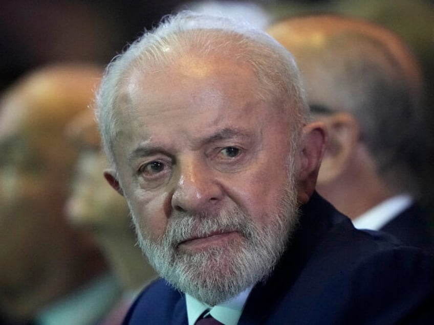 Brazil's President Luiz Inacio Lula da Silva attends a presentation of the federal go