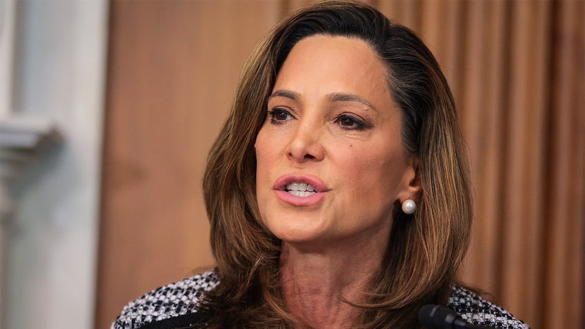 Florida Rep. Maria Salazar speaks at a roundtable discussion on March 2025