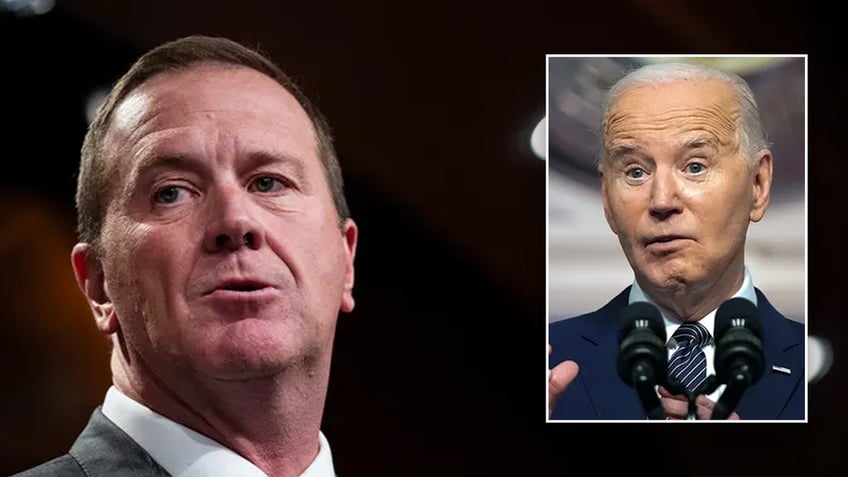 Sen. Eric Schmitt, (R-MO) and President Biden