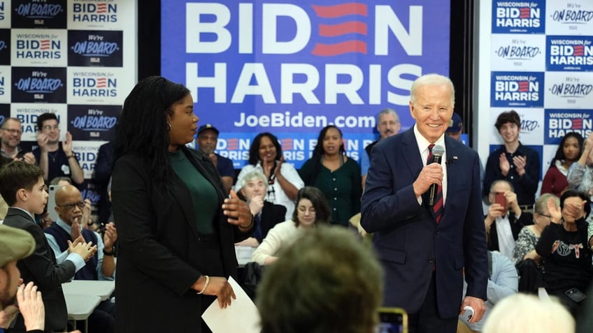 President Joe Biden campaigning