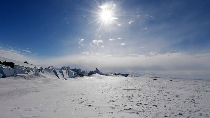 frozen section of the Ross Sea