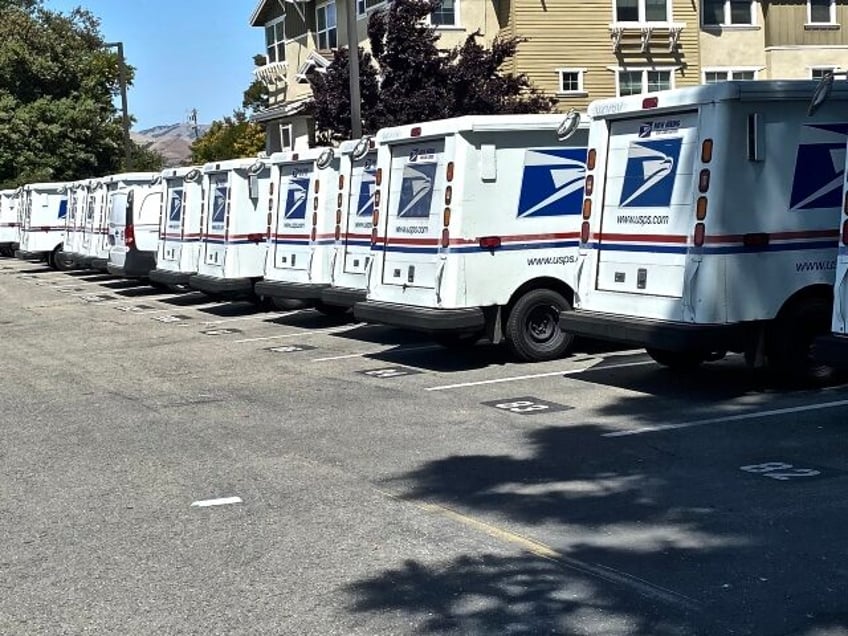 USPS trucks