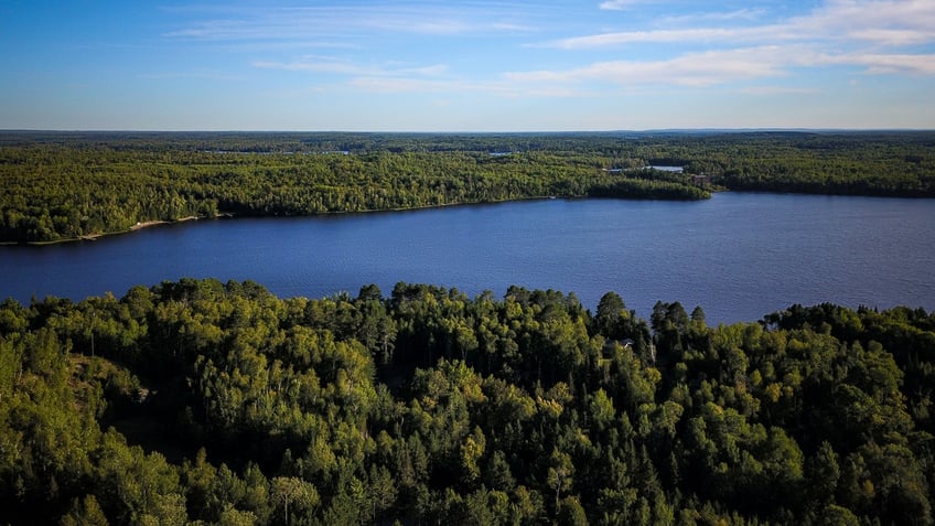 A lake within the Boundary Waters Canoe Area Wilderness is seen on Sept. 4, 2019, in Ely, Minnesota.