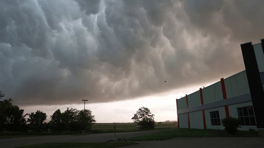 Severe storm clouds