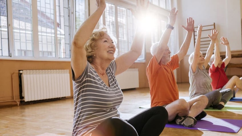 seniors exercising