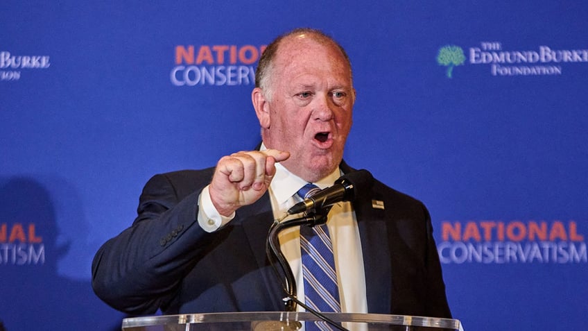 Trump's incoming border czar Thomas Homan speaks at the National Conservative Conference in Washington D.C., Monday, July 8, 2024. 