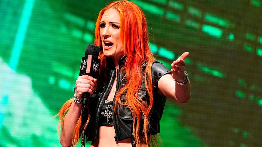 Becky Lynch at WrestleMania kickoff