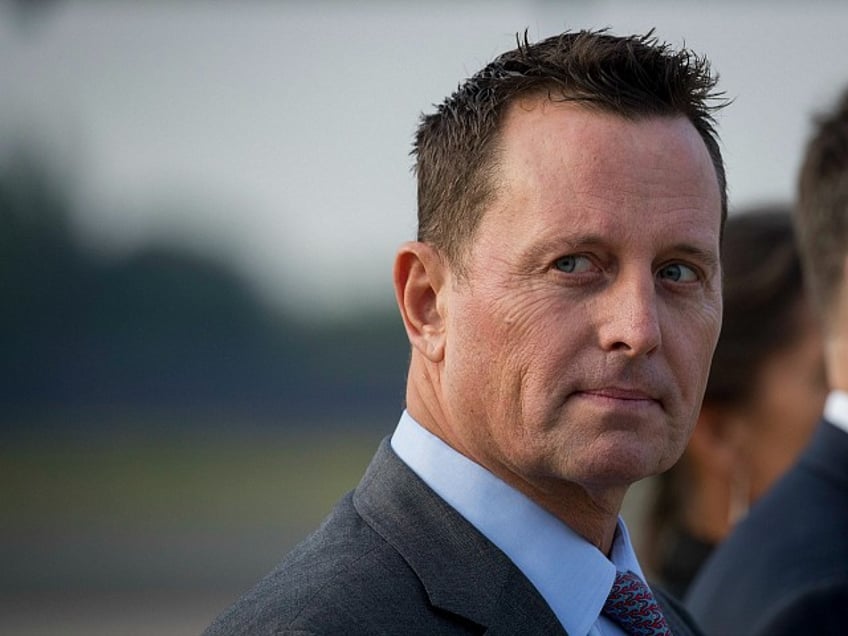 US ambassador to Germany Richard Grenell awaits the arrival of US Secretary of State Mike Pompeo (not in frame) at Tegel airport in Berlin on May 31, 2019. - The US top diplomat is on a European tour that will take him to Germany, Switzerland, The Netherlands and Britain. (Photo by Odd ANDERSEN / AFP) (Photo credit should read ODD ANDERSEN/AFP via Getty Images)