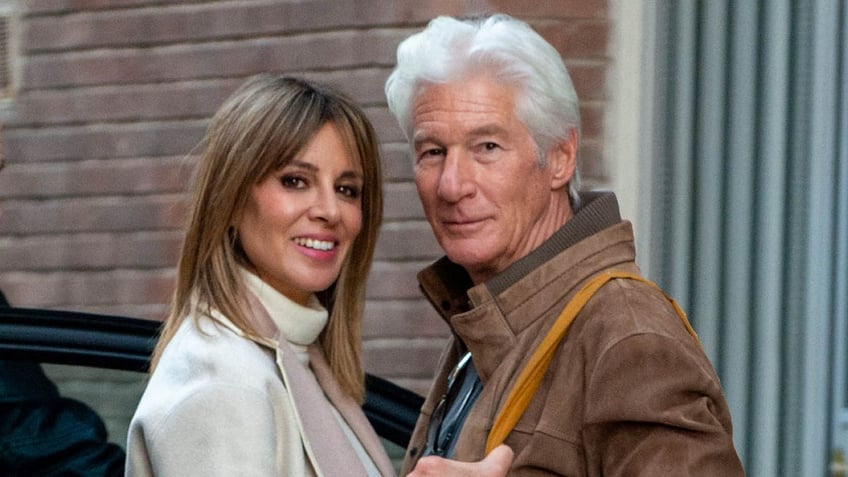 Richard Gere with wife Alejandra