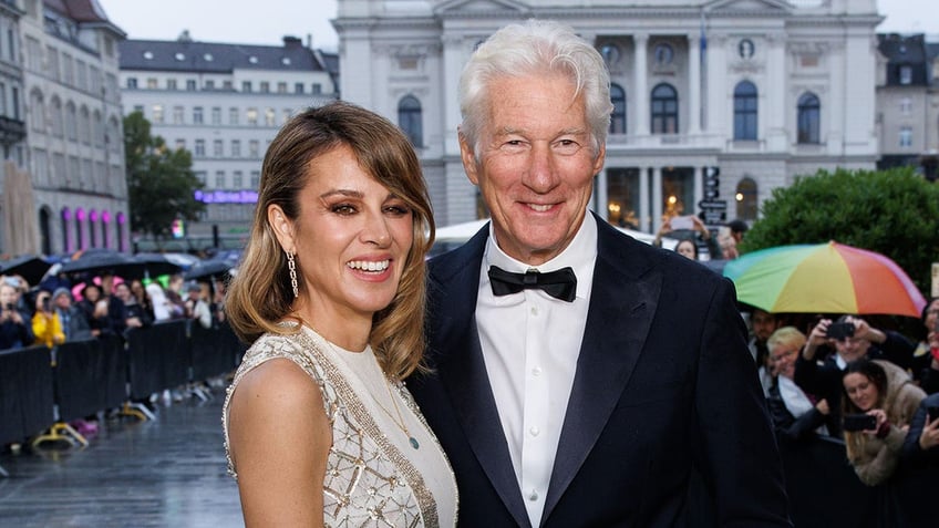 Alejandra Gere and Richard Gere posing together