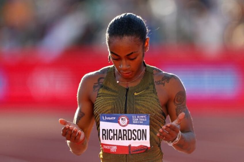 Sha'Carri Richardson could only finish fourth in the 200m at the US Olympic trials on Satu