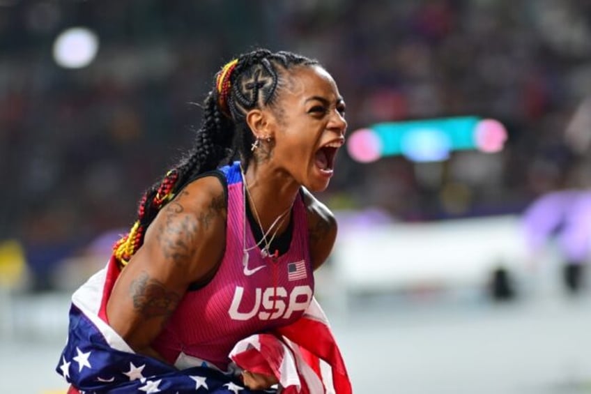 richardson trumps jamaicans for stunning womens 100m gold