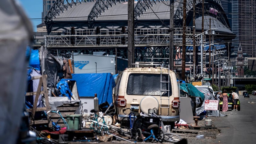 RVs parked in Seattle