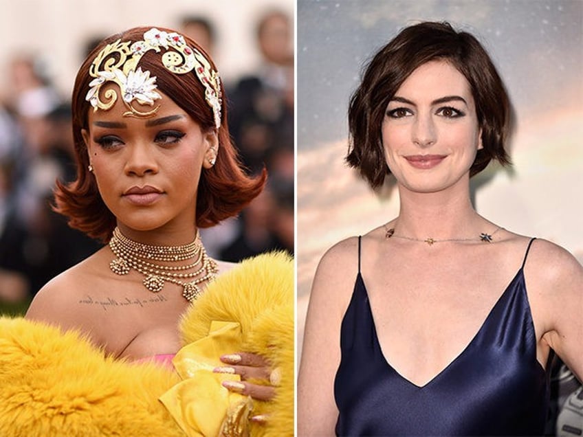 rihanna anne hathaway join oceans eight female reboot