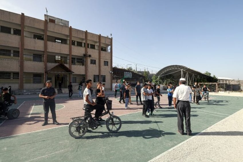 The pupils of Urif's high school, south of the northern West Bank city of Nablus, live in