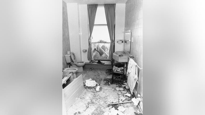 Interior of hotel bathroom