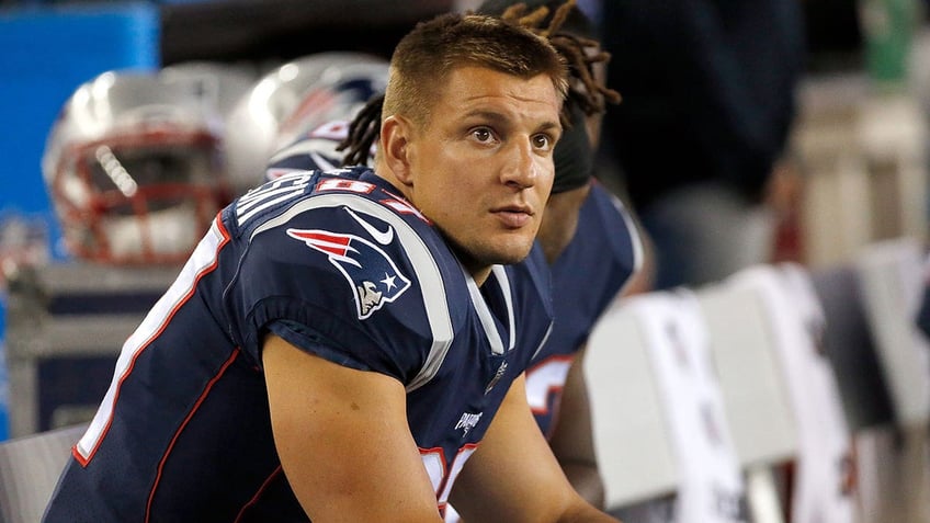 Rob Gronkowski at New England Patriots game