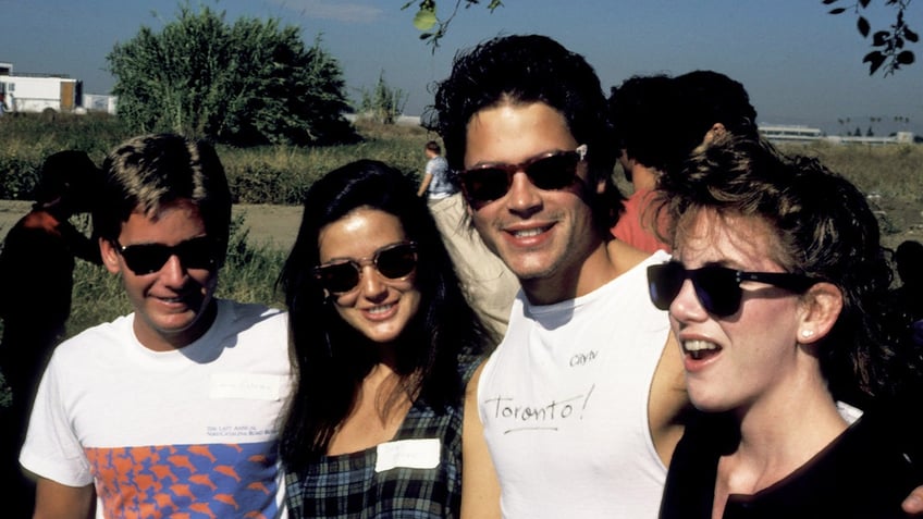 Emilio Estevez, Melissa Gilbert, Demi Moore and Rob Lowe