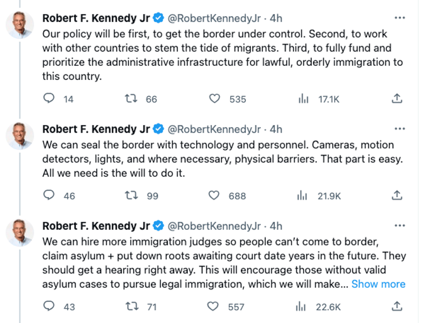 robert f kennedy jr border control is love not hate