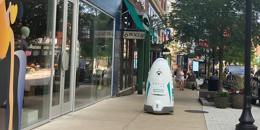 robot security guard dubbed secret agent man deployed to patrol ohio sidewalks