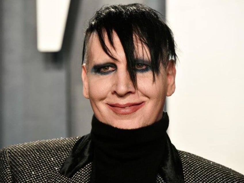 Marilyn Manson attends the 2020 Vanity Fair Oscar Party hosted by Radhika Jones at Wallis