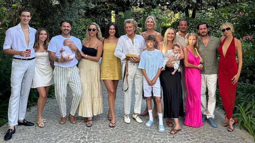 rod stewart is a very lenient father to his eight children none have gotten into any serious trouble