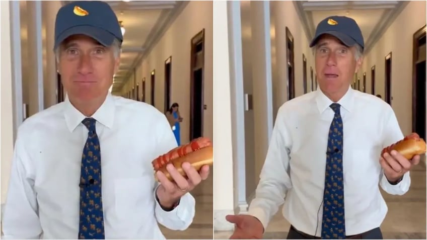 romneys cringe video celebrating hot dog day goes viral its the best meat there is