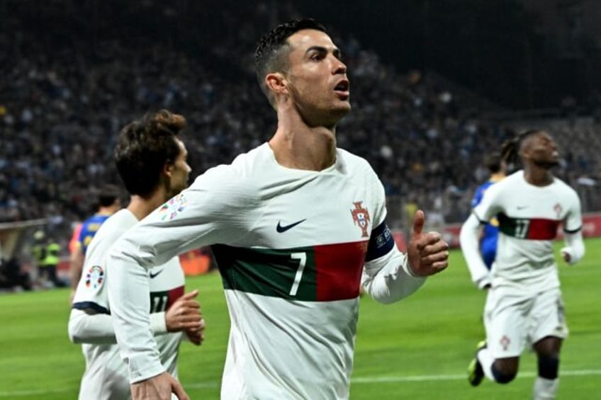 ronaldo hits two as portugal thrash bosnia and herzegovina