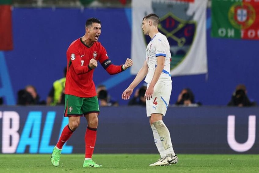 Portugal forward Cristiano Ronaldo appeared at a record sixth European Championship on Tue