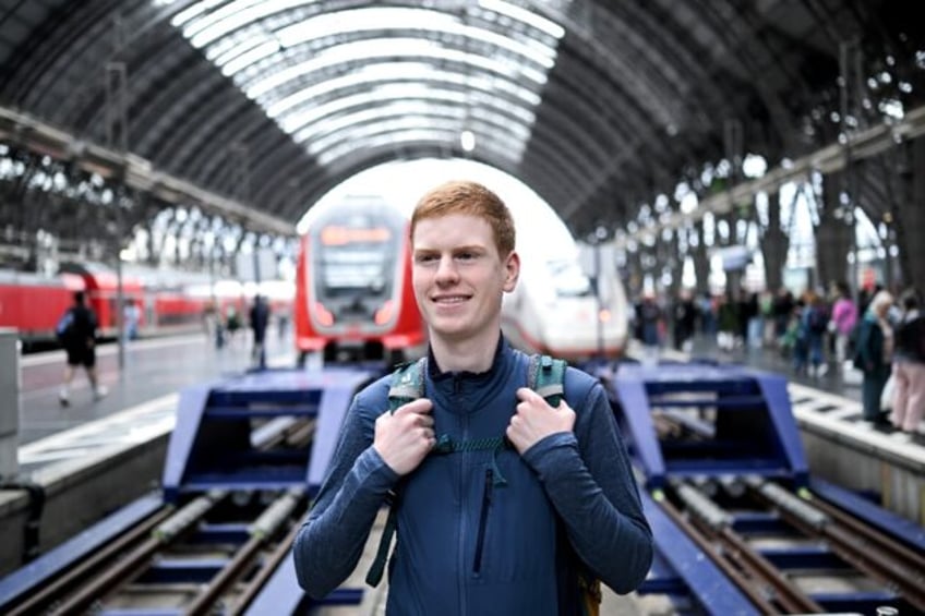 Lasse Stolley loves the 'freedom' of his lifestyle aboard Germany's trains