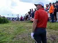 Rory McIlroy unbelievably unearths hidden golf ball with shot in bizarre scene at The Open