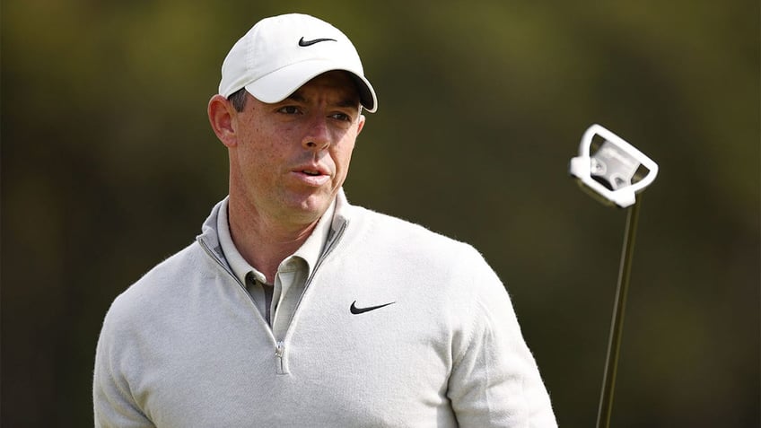 Rory McIlroy on the 17th green of the Scottish Open