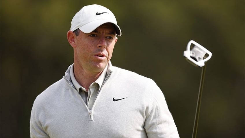 Rory McIlroy on the 17th green of the Scottish Open