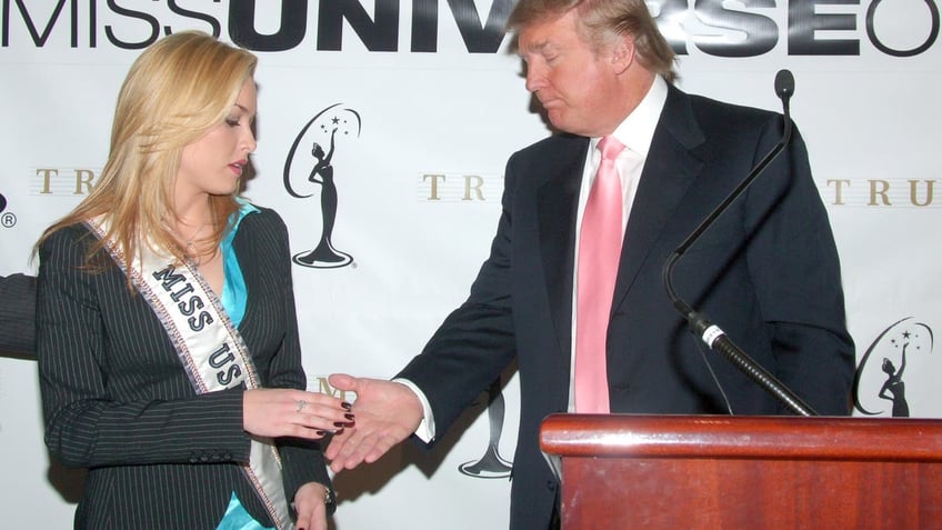 Trump with Miss USA Tara Conner in 2006